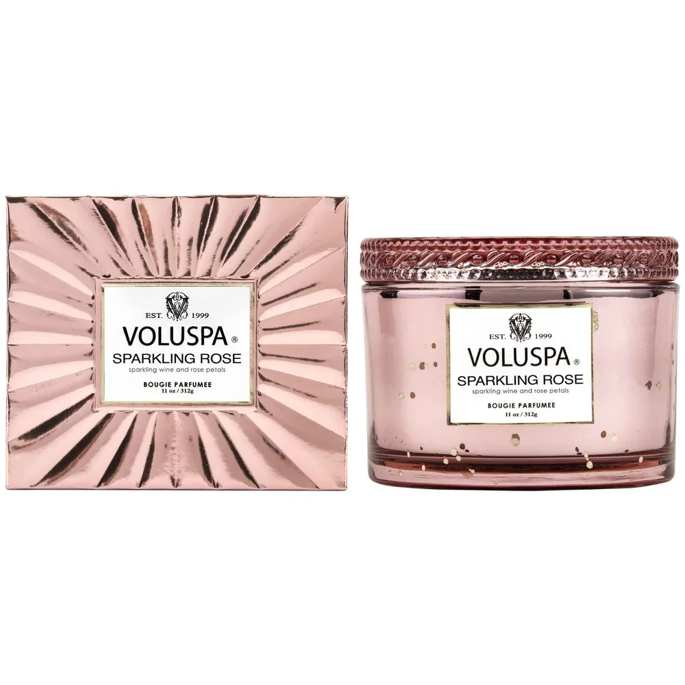 VOLUSPA Corta Maison Свеча ароматическая Бурбон-ваниль, в коробке, 1 шт, оттенок Boxed Sпарkling Rose