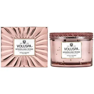 VOLUSPA Corta Maison Свеча ароматическая Бурбон-ваниль, в коробке, 1 шт, оттенок Boxed Sпарkling Rose