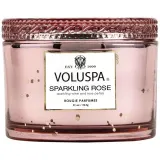 VOLUSPA Corta Maison Свеча ароматическая Бурбон-ваниль, в коробке, 1 шт, оттенок Boxed Sпарkling Rose — фото 3