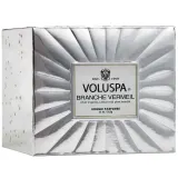 VOLUSPA Corta Maison Свеча ароматическая Бурбон-ваниль, в коробке, 1 шт, оттенок Branche Vermeil - Pine Needle — фото 4