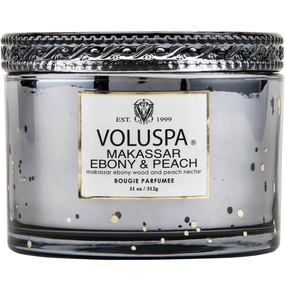 VOLUSPA Corta Maison Свеча ароматическая Бурбон-ваниль, в коробке, 1 шт, оттенок Makassar Ebony & Peach