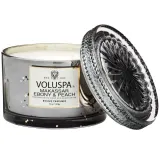 VOLUSPA Corta Maison Свеча ароматическая Бурбон-ваниль, в коробке, 1 шт, оттенок Makassar Ebony & Peach — фото 4