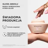 Kérastase Gloss Absolu Hydra-Glaze Кремовая маска для волос, для густых и пушащихся волос, 200 мл — фото 5
