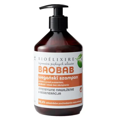 Шампунь для волос Bioelixire Vegan Baobab szampon 500 мл