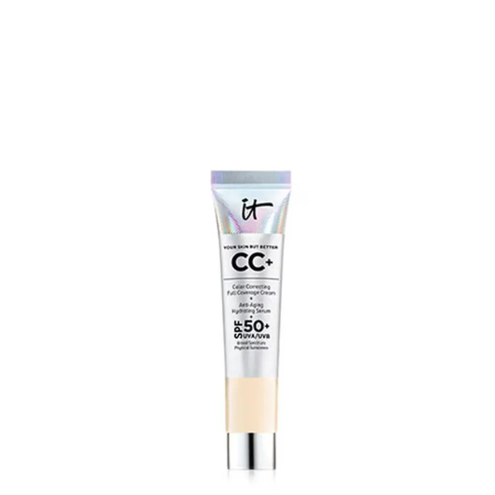 IT Cosmetics Your Skin But Better CC+ CC-крем SPF 50, LIGHT - 12 мл - Travel Size / MEDIUM - 12 мл - Travel Size / RICH - 12 мл - Travel Size / TAN - 12 мл - Travel Size / FAIR - 12 мл - Travel Size - Travel Size