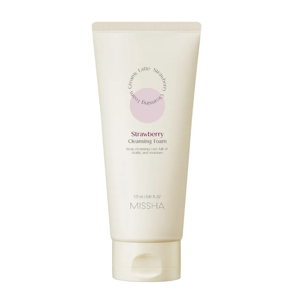 Missha Creamy Latte Cleansing Foam [Strawberry], 172 мл