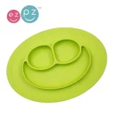 Ezpz Mini Mat силиконовая тарелка с подкладкой 2 в 1, маленькая, зелёная, 1 шт — фото 7