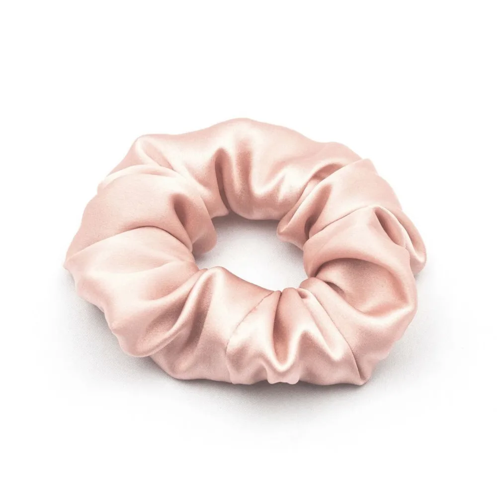 So fluffy шёлковая резинка для волос POWDER PINK