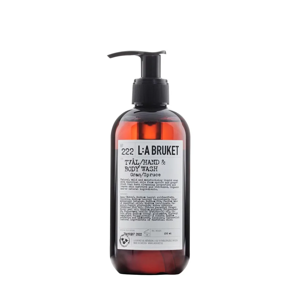 Мыло для рук L:A Bruket No. 222 Hand & Body Wash Spruce, 450 мл