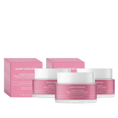 Крем для лица Glow Cocktail Trio kremow na dzien Collagen Glow, 1 шт