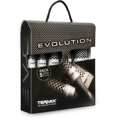 Termix Evolution Basic набор круглых брашингов 5 штук для сухих волос 17 23 28 32 43 мм, 1 шт
