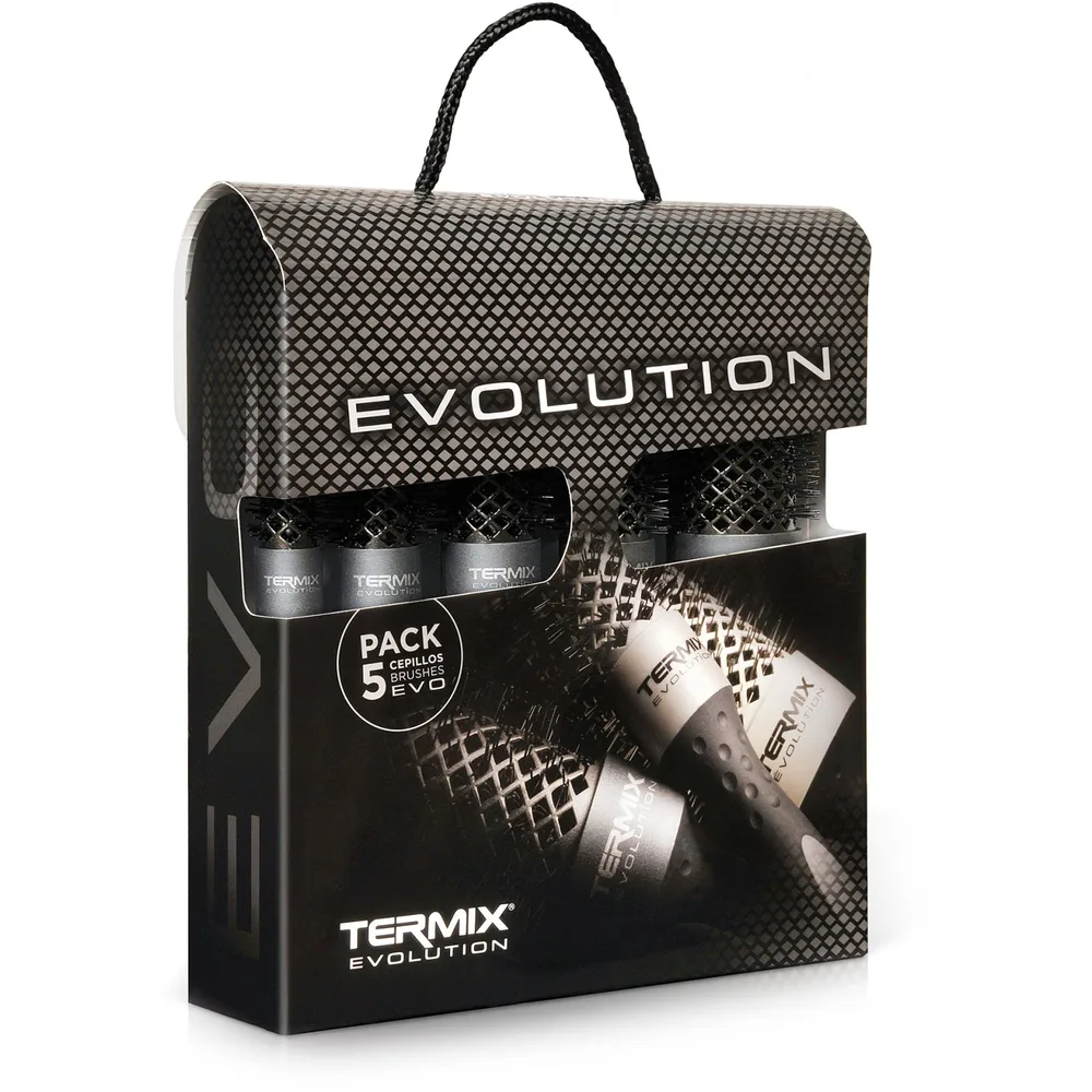 Termix EVOLUTION PLUS набор из 5 круглых щёток-брашингов для густых волос 17, 23, 28, 32 и 43 мм, 1 шт