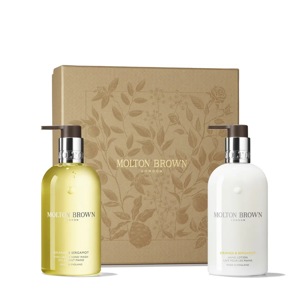 Molton Brown Orange and Bergamot Подарочный набор для рук: жидкое мыло и лосьон, 1 шт