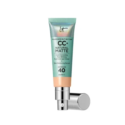 Крем СС IT Cosmetics CC+ Natural Matte SPF40, оттенок LIGHT MEDIUM