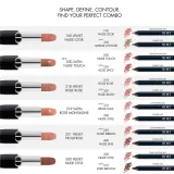 DIOR Rouge Dior Contour Карандаш для губ контурный стойкий с кисточкой, не переносится, оттенок Nr. 909 - Midnight — фото 3
