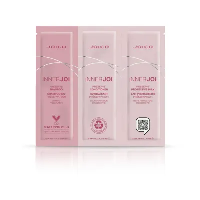 Joico InnerJoi Preserve набор для окрашенных волос шампунь кондиционер и молочко пробники, 10 мл