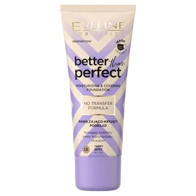 Eveline Cosmetics Better Than Perfect Тональная основа увлажняюще-кроющая, формула No Transfer, 30 мл, оттенок NR 1 5