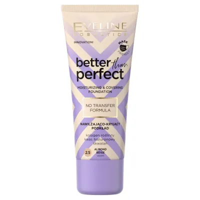 Eveline Cosmetics Better Than Perfect Тональная основа увлажняюще-кроющая, формула No Transfer, 30 мл, оттенок NR 2 5