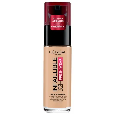 L'Oreal Paris Infaillible 32H Fresh Wear Тональная основа, оттенок 120 - VANILLA. SALE