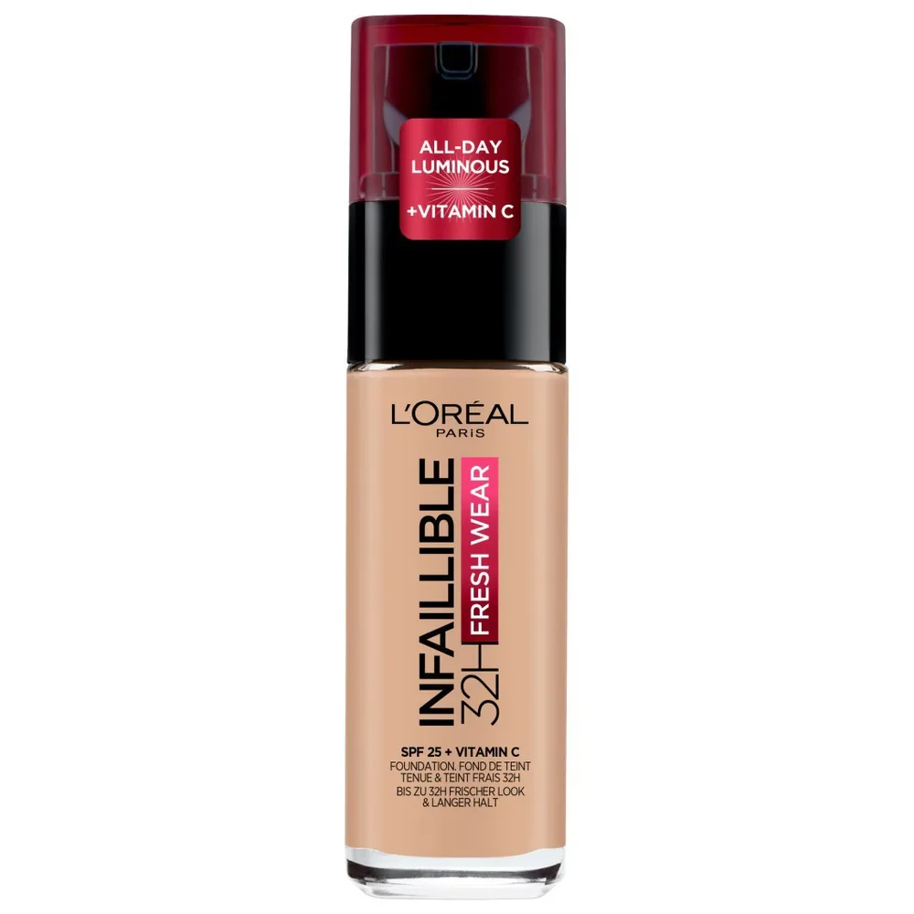 L'Oreal Paris Infaillible 32H Fresh Wear Тональная основа, оттенок 145 - ROSE BEIGE. SALE