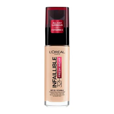 L'Oreal Paris Infaillible 32H Fresh Wear Тональная основа, оттенок 20 - IVORY. SALE
