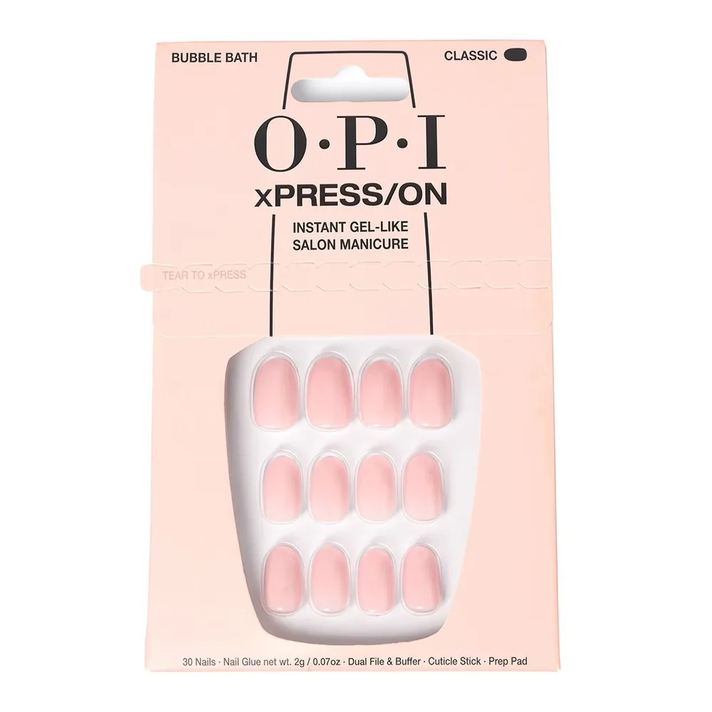 OPI xPress/on Накладные ногти с клеем, 30 шт, оттенок ROSE