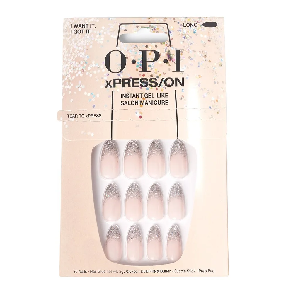 OPI xPress/on Накладные ногти с клеем, 30 шт, оттенок ROSE (1158320)