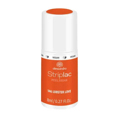 Alessandro Striplac Peel or Soak Гель-лак для ногтей UV веганский, оттенок 146 - LOBSTER LOVE. SALE