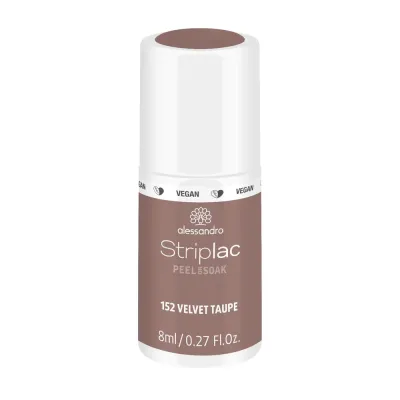 Alessandro Striplac Peel or Soak Гель-лак для ногтей UV веганский, оттенок 152 - VELVET TAUPE. SALE