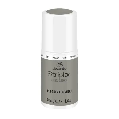 Alessandro Striplac Peel or Soak Гель-лак для ногтей UV веганский, оттенок 153 - GREY ELEGANCE. SALE