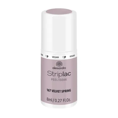 Alessandro Striplac Peel or Soak Гель-лак для ногтей UV веганский, оттенок 167 - VELVET SPRING. SALE
