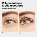 Revlon So Fierce! Eyes Wide Open Mascara, volumizing mascara, smudge-proof, lasts up to 24 hours, 101 Blackest Black - 0.24 мл — фото 4