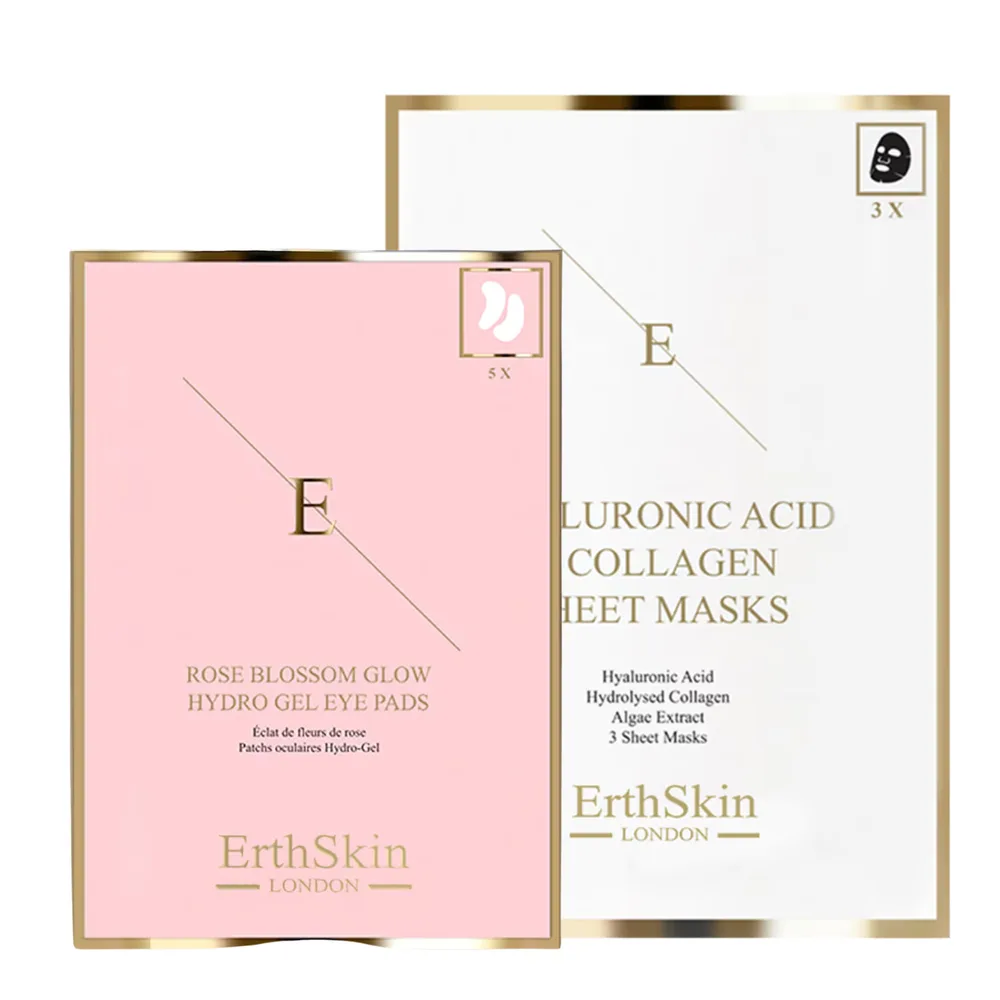 Набор для ухода за кожей лица ErthSkin London Zestaw Hydra + Rose Mask & Eye Set, 1 шт