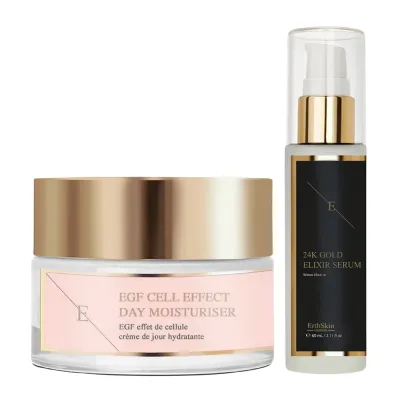 Набор для ухода за лицом ErthSkin London Duet mocy 24K Gold & EGF, 1 шт