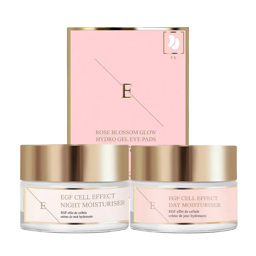 Набор для ухода за лицом ErthSkin London EGF Duo + Zestaw pod oczy Rose, 1 шт