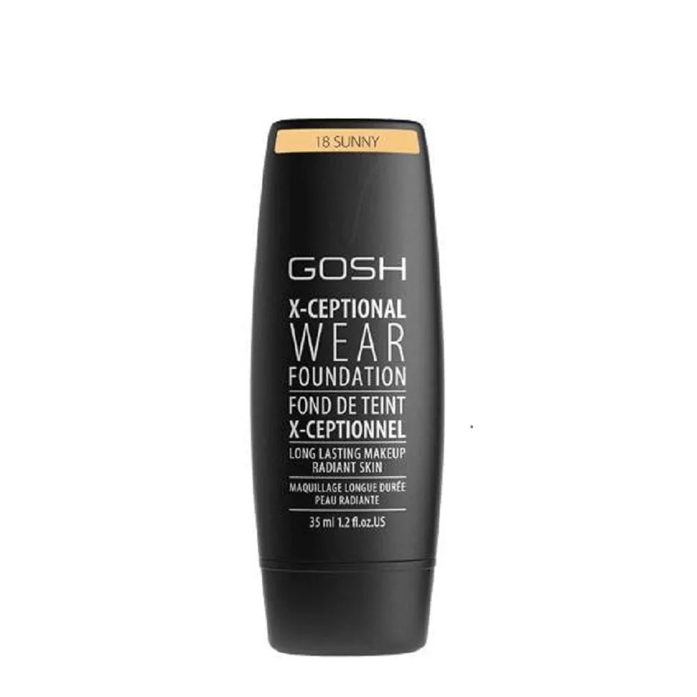 Основа GOSH COPENHAGEN X-Ceptional Wear Foundation Long Lasting Makeup, оттенок 18 Sunny. SALE