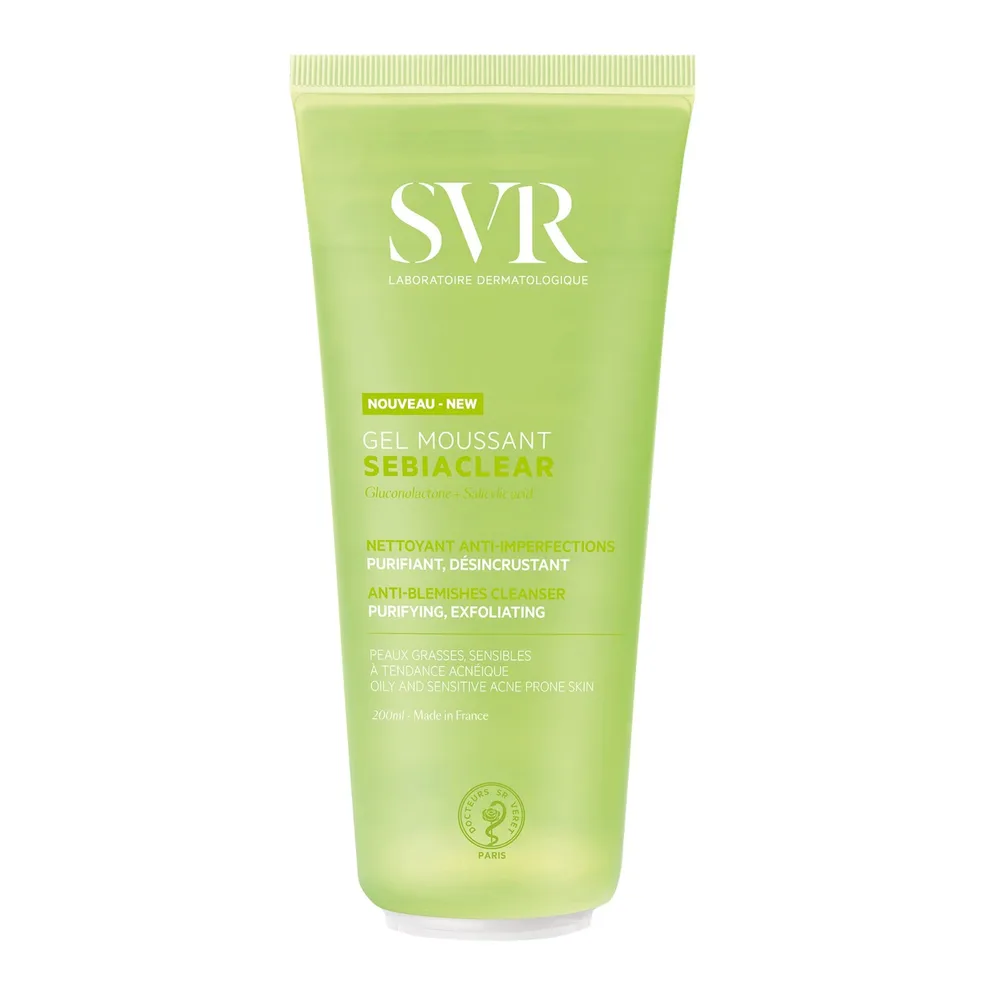 SVR Пенка для лица очищающая, 100 мл - Travel Size / 400 мл