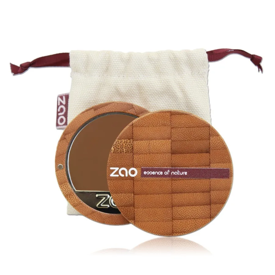 Zao Тональная основа компактная бамбуковая, 6 г, оттенок 735 - CHOCOLATE