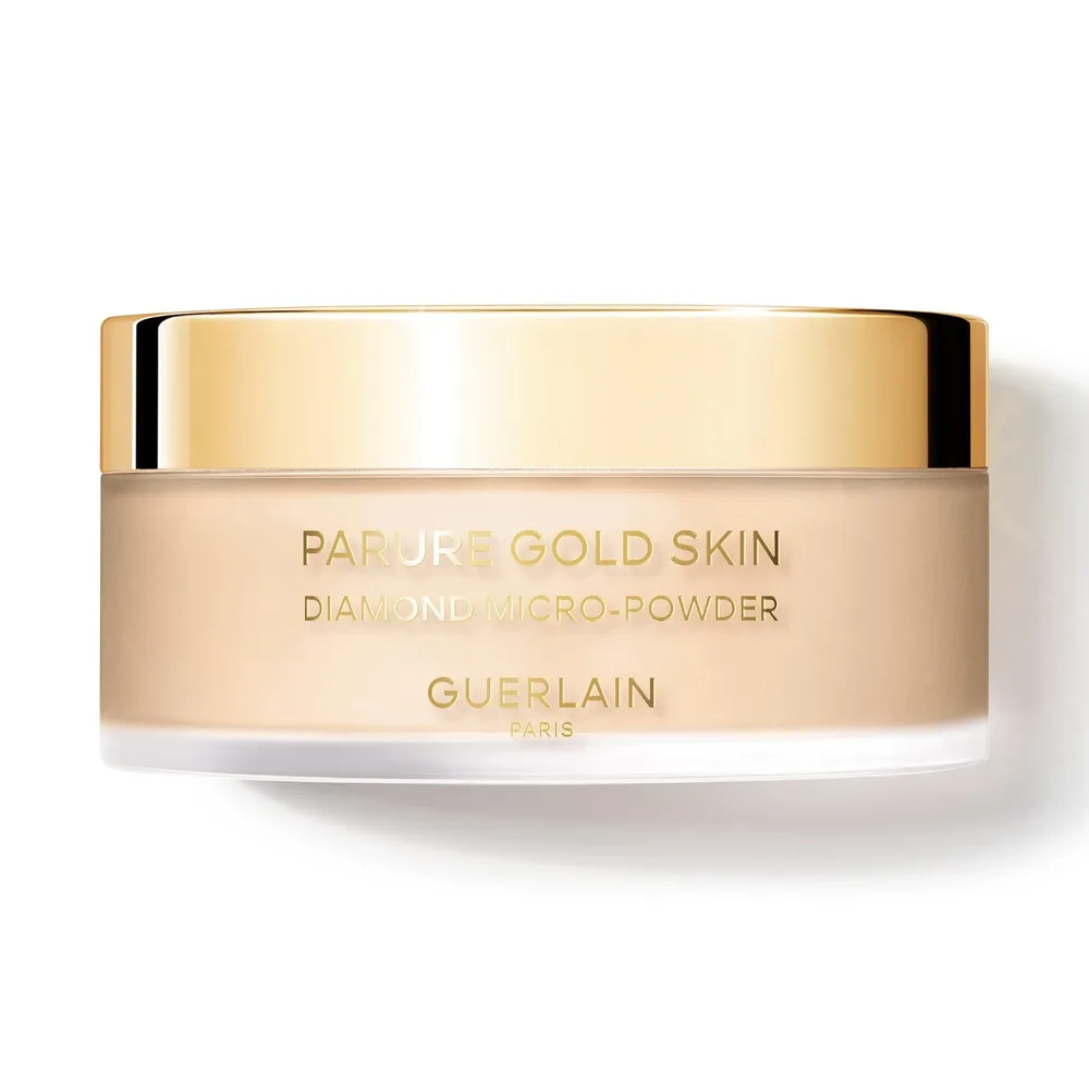 Пудра GUERLAIN PARURE GOLD SKIN DIAMOND MICRO-POWDERMICRO-PERFECTION LOOSE POWDER JASNOSC & PROMIENNOSC Efekt odmlodzenia, оттенок 03 - BEIGE