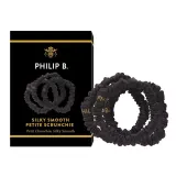 Philip B. Petite Black Scrunchie резинка для волос черная маленькая, 1 шт — фото 1