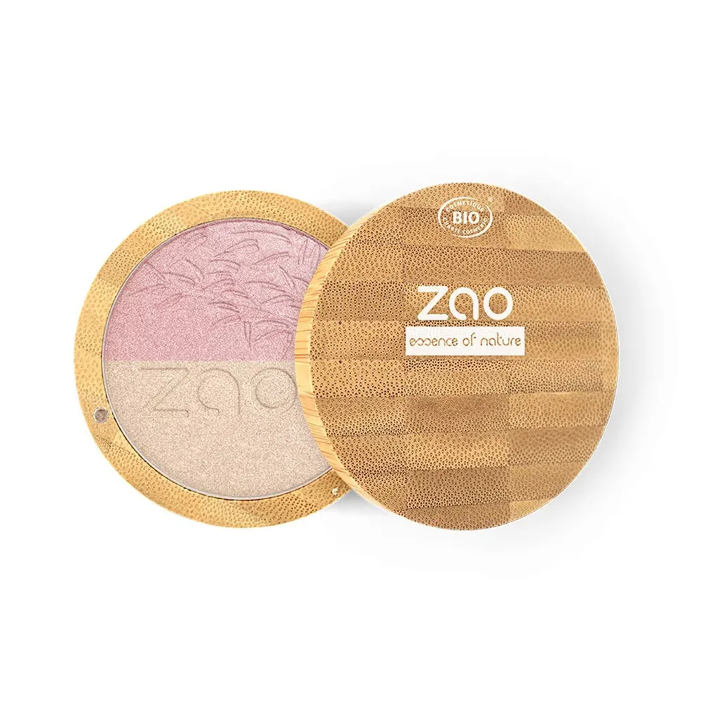 Zao Shine-up Powder Duo Хайлайтер, оттенок 311 Rose and Gold, 9 г