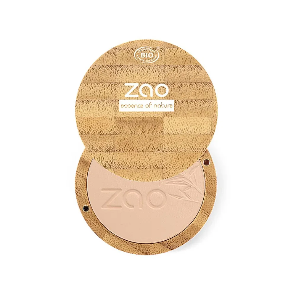 Пудра Zao Bamboo Compact Powder, оттенок 302 - BEIGE ORANGE