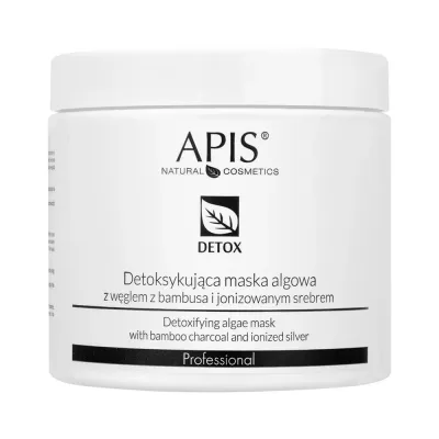 Уход против акне Apis DETOXMaska algowa detoksykujaca z weglem z bambusa i jonizowanym srebrem, 200 г