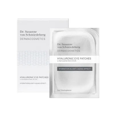 Dr. Susanne von Schmiedeberg L-Carnosine Anti-A.G.E. Eye Patches патчи под глаза с гиалуроновой кислотой, 6 шт
