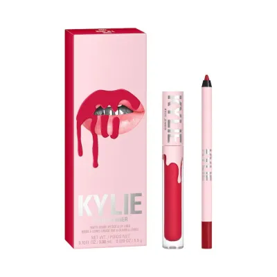 Kylie Cosmetics Matte Lip Kit набор для губ: матовая жидкая помада и карандаш, оттенок 402 – Mary Jo K
