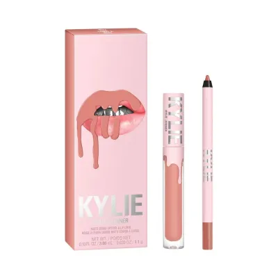 Kylie Cosmetics Matte Lip Kit набор для губ: матовая жидкая помада и карандаш, оттенок 802 – Candy K