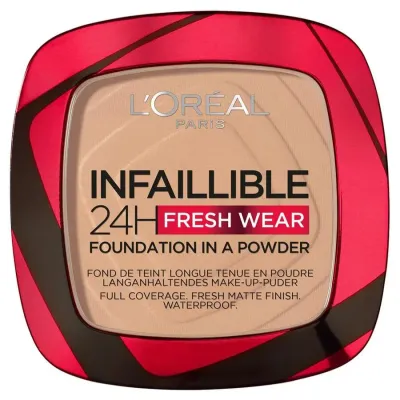 L'Oreal Paris Infaillible 24H Fresh Wear Пудра для лица, оттенок 120 - VANILLA - Travel Size