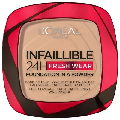 L'Oreal Paris Infaillible 24H Fresh Wear Пудра для лица, оттенок 130 - TRUE BEIGE