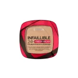 L'Oreal Paris Infaillible 24H Fresh Wear Пудра для лица, оттенок 140 - GOLDEN BEIGE — фото 1