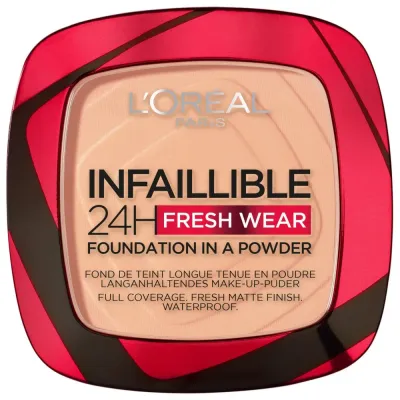 L'Oreal Paris Infaillible 24H Fresh Wear Пудра для лица, оттенок 245 - GOLDEN HONEY